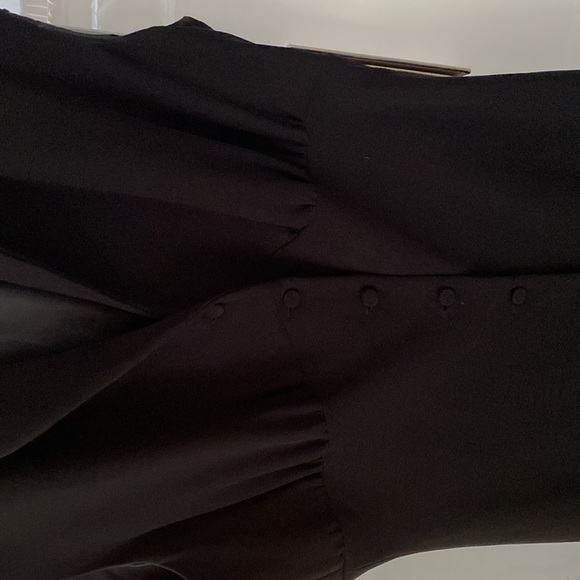 Evan picone A-line black dress, size 14 - Picture 3 of 6